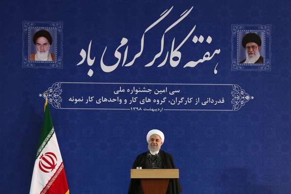 Presidente do Irã, Hassan Rouhani, em Teerã 30/04/2019 Site Oficial da Presidência do Irã/Divulgação via REUTERS