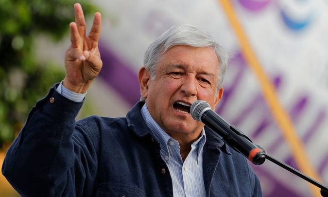 Andrés Manuel López Obrador é ex-prefeito da Cidade do México e disputa pela terceira vez
(foto: AFP/Ulises Ruiz)