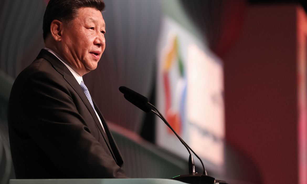 (Brasília - DF, 13/11/2019) Palavras do Presidente da República Popular da China, Xi Jinping.nFoto: Marcos Corrêa/PR