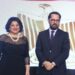 A embaixadora do Egito e o diretor do Departamento de África do Itamaraty