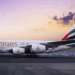 Avião da Emirates em Dubai: mas voos na rota para o Brasil