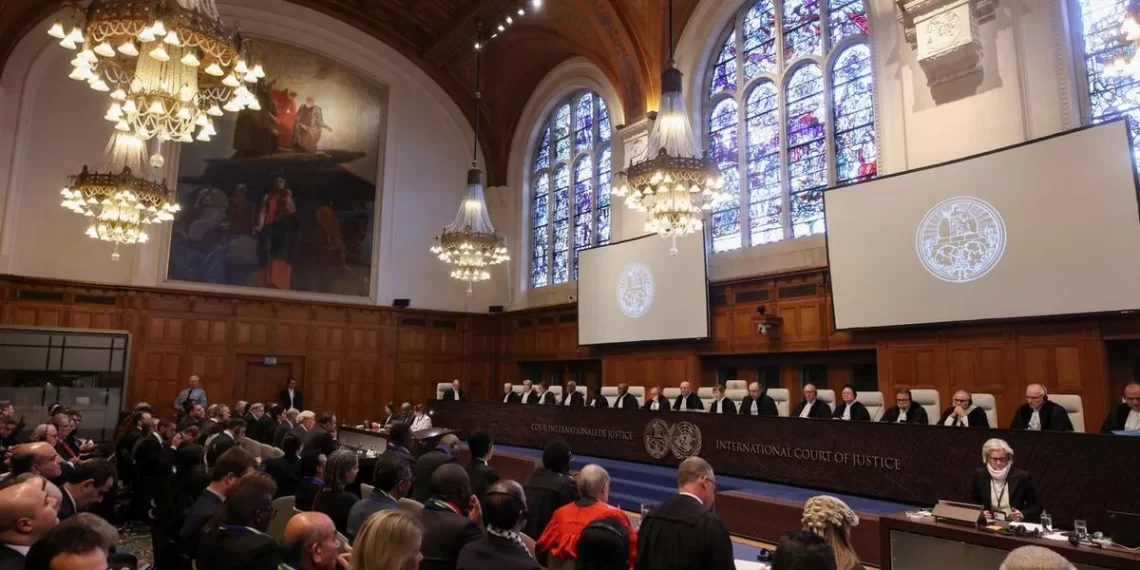 Corte Internacional de Justiça em Haia durante audiência sobre Gaza 11/1/2024 REUTERS/Thilo Schmuelgen (Foto: REUTERS/Thilo Schmuelgen)