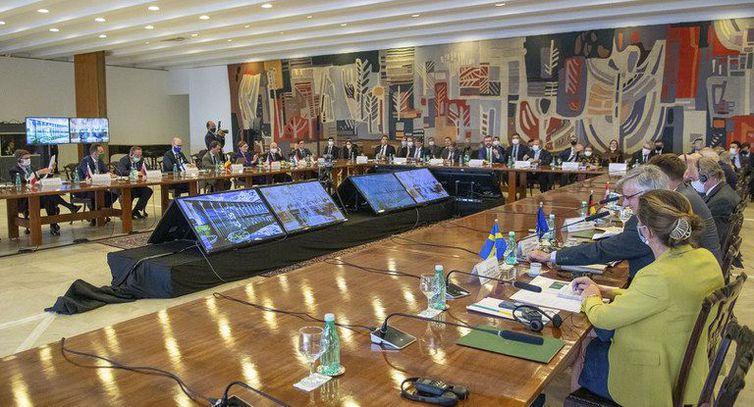 Encontro “Diálogo com Embaixadores da UE no Brasil: crescimento, sustentabilidade e políticas públicas”, no Palácio do Itamaraty - Foto: Ascom/ CC