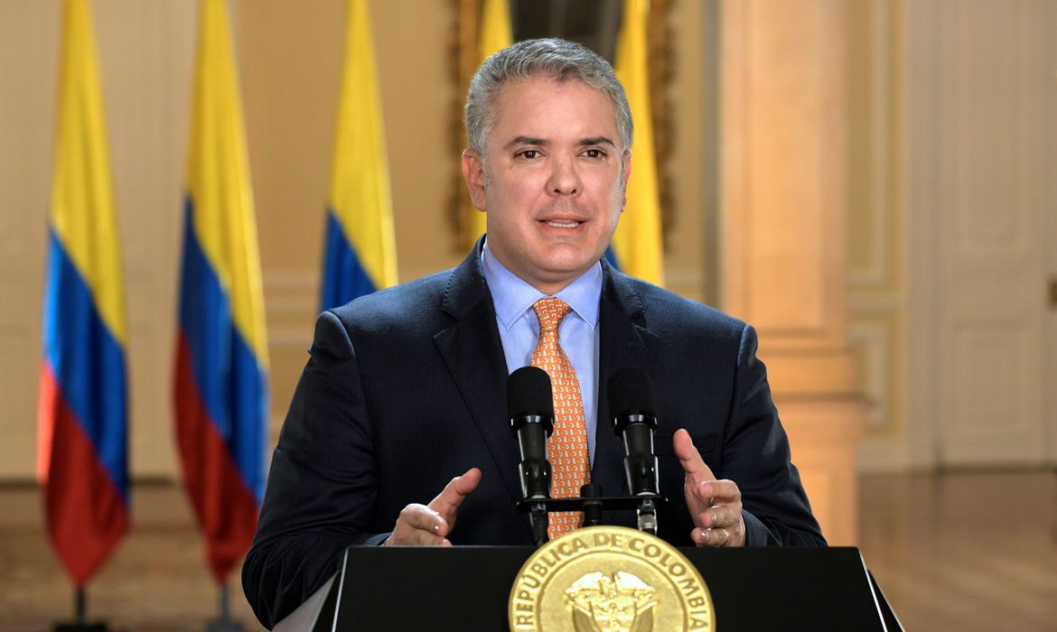 Presidente da Colômbia, Iván Duque
17/03/2020
Presidência da Colômbia/Divulgação via REUTERS
