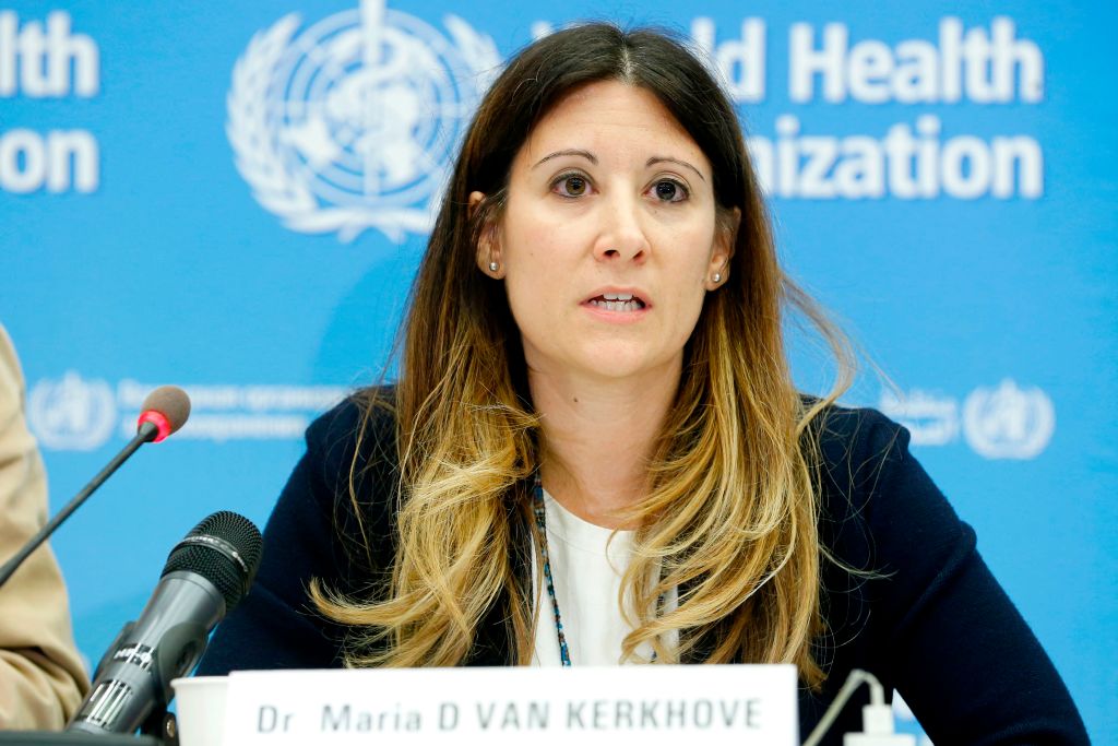 Maria D Van Kerkhove, World Health Organization (WHO) Head AI Emerging Diseases and Zoonoses Units, speaks during a press conference following an emergency committee over the new SARS-like virus spreading in China and other nations, in Geneva on January 22, 2020. - The coronavirus has sparked alarm because of its similarity to the outbreak of SARS (Severe Acute Respiratory Syndrome) that killed nearly 650 people across mainland China and Hong Kong in 2002-03. (Photo by PIERRE ALBOUY / AFP) (Photo by PIERRE ALBOUY/AFP via Getty Images)