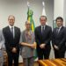 Embaixador Nogushi Yasushi com a ministra Marina Silva e equipe