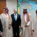 Alckmin (centro) recebeu delegação saudita, liderada por Alkhorayef, (2º da dir. para a esq.)