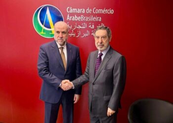 Al-Habbash (L) with Osmar Chohfi: Brazil exerts influence on the global stage