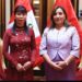 Embaixadora do Vietnã no Brasil e no Peru, Pham Thi Kim Hoa e a presidente Dina Boluarte