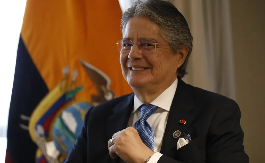 Guillermo Lasso, presidente do Equador, em entrevista ao GLOBO Cristiano Mariz / O Globo
