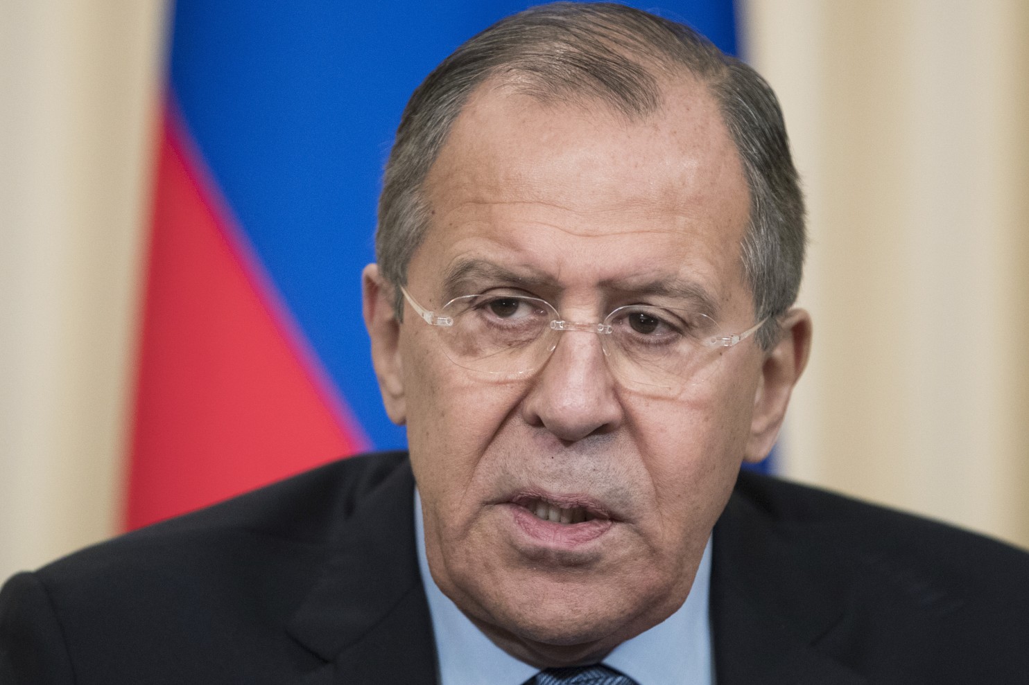 Russian Foreign Minister Sergei Lavrov suggested that President Vladimir Putin expel 35 U.S. diplomats from Russia. (Pavel Golovkin/AP)