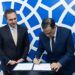Dib (esq.) e Feliciano (dir.) firmaram acordo por Câmara Árabe e Ministério do Turismo