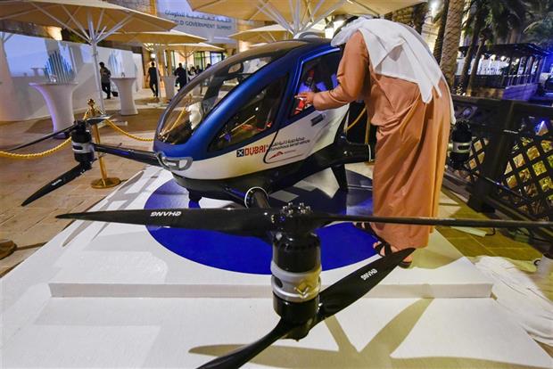 Uno de los modelos que Dubai espera que operen en sus cielos desde julio. Foto: AFP